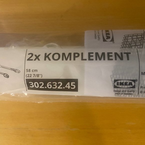 IKEA Storage & Organization 2 Pack Ikea Komplement Pullout Rail For